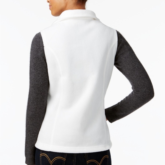 Columbia Fleece White Vest - Picture 2 of 2
